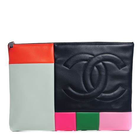 chanel multi pochette|chanel patchwork pouch.